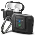 Spigen Lock Fit Hülle Case Kompatibel mit AirPods Pro 2. Generation (2023/2022) - Schwarz