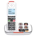 SWISSVOICE - Xtra 2355 - DECT - Schnurloses Festnetztelefon - Große Tasten - Anrufbeantworter - Audio Boost - Kompatibel mit Hörgeräten - Anrufblockierung - Weiß