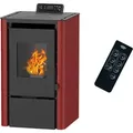 Luft- Pelletofen Anita 7,6 kW Sannover bordeaux