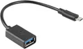 Adapter lanberg otg usb micro(m) 2.0 auf usb-a(h) 15 cm schwarz