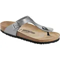 Birkenstock Damen Gizeh BF Sandale (Größe 39, silber)