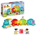LEGO DUPLO Zahlenzug – Zählen Lernen – Spielzeug für Kleinkinder - Lernspielzeug für Kinder - Bunte Zahlenbausteine und 2 Spielfiguren – Kreatives Geschenk für Jungen & Mädchen ab 1 Jahr - 10954