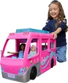 Barbie Super Abenteuer-Camper 🚐 7 Spielbereiche + 60 Zubehör + Pool & Rutsche