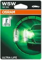 OSRAM ULTRA LIFE W5W W2.1x9.5d 12 V/5 W (2er Blister)