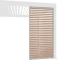 Holzoptik Lamellenwand für Pergola | aus Aluminium | 3 Maße