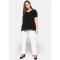 Sheego T-Shirt Blusenshirt . im Lagenlook schwarz 44 EU