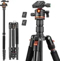 Victiv Kamera Stativ 198cm Tragbares Reisestativ 2-in-1 Dreibein 360° Kugelkopf
