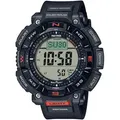 Chronograph CASIO PRO TREK, schwarz, Armbanduhren, Herren, Quarzuhr, Armbanduhr, Herrenuhr, Funk, Solar, Stoppfunktion, Weltzeit