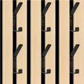 6 Stück Akustikpaneele Wandpaneele Kleiderhaken, Haken für Akustikpanele, dop...