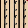 6 Stück Akustikpaneele Wandpaneele Kleiderhaken, Haken für Akustikpanele, d
