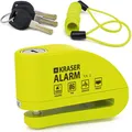 KRASER WA6Y Bremsscheibenschloss mit Alarm 110 dB – Hochsicherheits Motorradschl