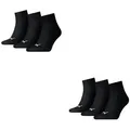 PUMA Kurzsocken PUMA UNISEX QUARTER PLAIN 3P (Spar-Pack, 6-Paar, 6er-Pack) schwarz 47-49