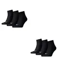Puma Herren Quarters 6er Pack Sportsocken, Schwarz, 47-49