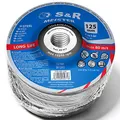S&R Trennscheibe für Metall, Stahl, hochlegiert 125 x 2,5 x 22,23 mm A30 S-BF. Set 25 Stück, für Winkelschleifer