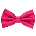 MASADA Herren Fliege Berry Seidenlook, stufenlos verstellbar, handgefertigt, Hakenverschluss - 12 x 6 cm 100% Polyester
