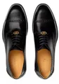 GUCCI Interlocking Derby Schuhe Mit Goodyear-Rahmen Schnürschuh GG-Logo-Detail und filigrane Brogue-Details