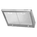 4big.fun CH591IS6 Dunstabzugshaube Abzugshaube Dunst Unterbauhaube - Abluft/Umluft - 60 cm breit - Farbe: Silber - Edelstahlgehäuse - LED-Beleuchtung [Energieklasse C]