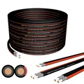 Solarkabel Duplex 4mm² PV Kabel TÜV Zertifiziertes 50m Rot/Schwarz 2in1  Kupfer