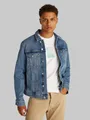 Calvin Klein Jeans Jeansjacke SLIM DENIM JACKET in dunkelblauer Waschung