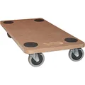 BigDean Möbelroller Transportroller 250kg Rollbrett MDF Möbel Hund Roller mit Tragegriff 59 x 29 cm