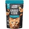 PAN MIĘSKO Stückchen in Soße – Pute mit Thunfisch, 85g, für Katzen