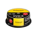 Intenso DVD-R Rohlinge 4,7GB 1x-16x 25er Spindel Cakebox kratzfest