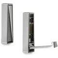 SO-TECH® Klapphaken BARI aus Metall, Höhen 80 - 120 mm, Lochabstände 32-70 mm, (1-St), 80 x 20 x 15 mm, Chrom glänzend, 1 Stück inkl. Schrauben silberfarben 8 cm