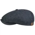 Stetson Flat Cap (1-St) Ballonmütze mit Schirm, Made in the EU blau 57 cm