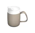 Ornamin Schnabelbecher Becher mit Trink-Trick mit Schnabelaufsatz/Trinkaufsatz, 2-tlg., Kunststoff, Trinkhilfe l Alltagshilfe l bruchstabil l BPA-frei l Made in Germany
