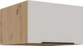 Aufsatzschrank Hochschrank 60 cm Küche SOLANO Kaschmir beige + Eiche Artisan matt Küchenzeile Küchenblock