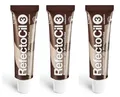 3x RefectoCil 3 Naturbraun Augenbrauen und Wimpernfarbe 15 ml