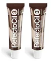 2x RefectoCil 3 Naturbraun Augenbrauen und Wimpernfarbe 15 ml
