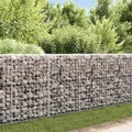 Schanskorf Wand mit Deckel 200x20x85 cm verzinkter Stahl