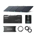 2Kwh Notfall Backup System 400W tragbare Solartasche 12V 200Ah Lithium Batterie