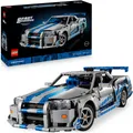 LEGO® 2 Fast 2 Furious Nissan Skyline GT-R (R34) Flitzer (42210) Konstruktionsspielsteine, (1410 St), LEGO Technic, Made in Europe