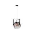 Hängelampe Esstisch Rauchgrau Glas Metall beweglich L:35 cm Pendelleuchte Küche