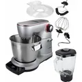 BOSCH Küchenmaschine OptiMUM MUM9DT5S41, 1500 W, 5,5 l Schüssel, integrierter Timer, diverses Zubehör, Knethaken, Schlag-, Silikonbesen schwarz|silberfarben
