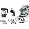 Bosch Küchenmaschine Series 8 OptiMUM, MUM9DT5S41, 1500W, Patisserie-Set und Mixer, 5,5 Liter, silber