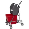 2038257 Einfahreimer - Nass Bodenpflege System, 1x15 Liter mit Presse - Schwarz
