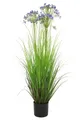 artplants Deko Agapanthus BIBIANKA, blau, 110cm