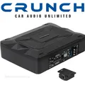 Crunch GP600 20x13cm Auto Aktivsubwoofer Untersitz PKW KFZ Sub + Verstärker 200W