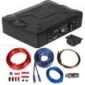 Crunch 200 Watt kleiner 20x13cm Aktivsubwoofer +Kabelset Auto Untersitz GP600