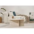 Skye Decor, Soleil - Travertine, Couchtisch, Travertin, 100 % Melaminplatte, 90 x 90 x 40 cm - Beige