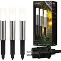 CONNECT TO SHINE Starterset Junca mit 3er Set LED Wegeleuchten, IP44 - Schwarz