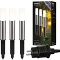 Briloner - Connect To Shine Starterset Junca Mit 3er Set Led Wegeleuchten, Ip44