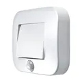 OSRAM Nachtlicht NIGHTLUX Hall Weiß mit Bewegungssensor IP54, batteriebetrieben, 4000 K kaltweiß, ideal für Flure, Eingänge und flexible Montage