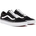 Vans Old Skool Damen Schwarz Segeltuch Turnschuhe