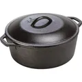 Lodge Logic braadpan met schenktuiten 30 cm gietijzer zwart (L10DOL3)