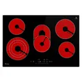 Glaskeramik Kochfeld 5 Zonen Platten Autark 77cm mit Rahmen 9 Stufen Bräterzone