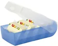 HAN 998-643 Karteibox CROCO, DIN A8, für 500 Karten, incl. 5 Stützplatten, blau-